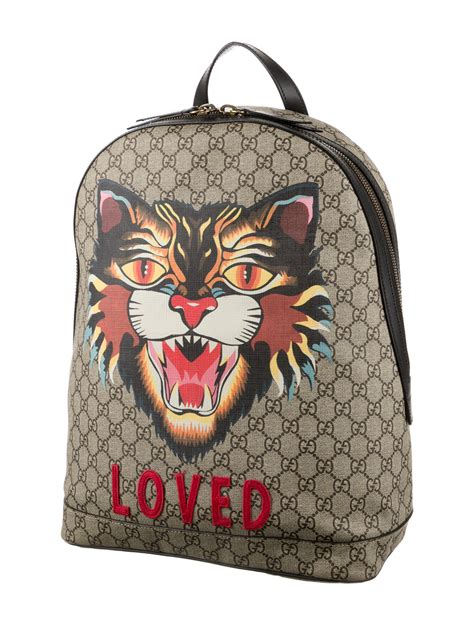 square gucci backpack angry cat|gucci angry cat On Sale .